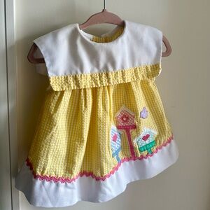 Vintage Samara | 90s baby girl dress with matching bloomers | 3-6 months